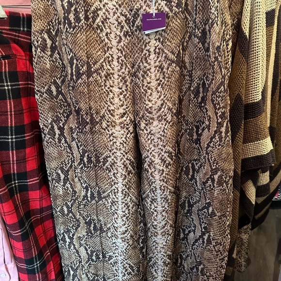 Ralph Lauren The purple Label  Saunders Python Print Palazzo Pants - Picture 13 of 13
